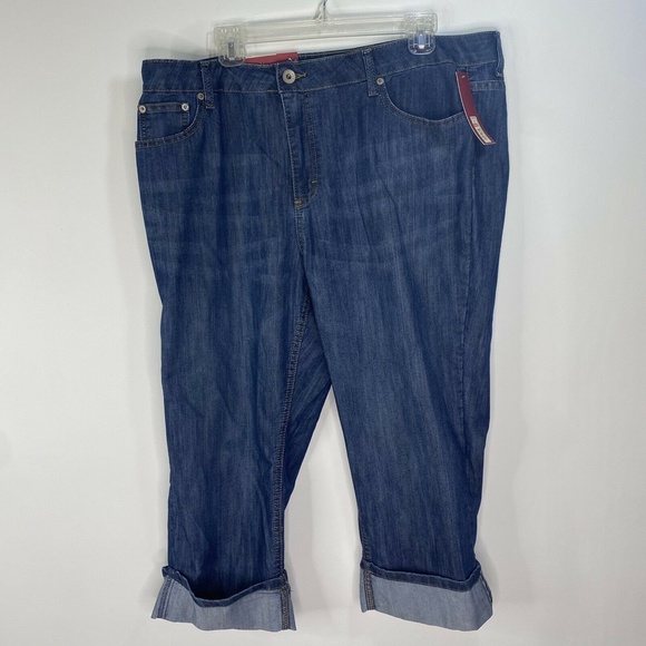 Lot of 2 NEW Capri Pants Size 18 Plus Merona Lane - Picture 2 of 10